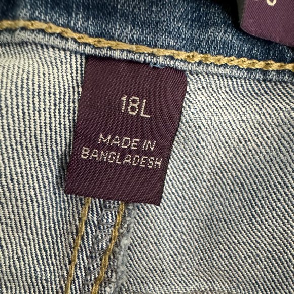 Gloria Vanderbilt Faded Blue Jeans NWT size 18L - Picture 3 of 5